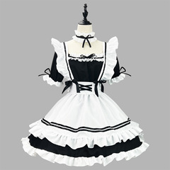 Cross-border Amazon Classic Black and White Maid Costume, Maid Outfit, Halloween Costume, Cosplay Performance Costume