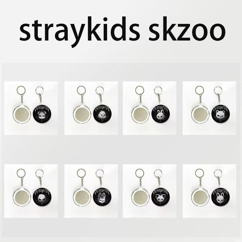 straykids skzoo邪恶版徽章口铁徽章 吧唧 镜子钥匙扣 包包挂件