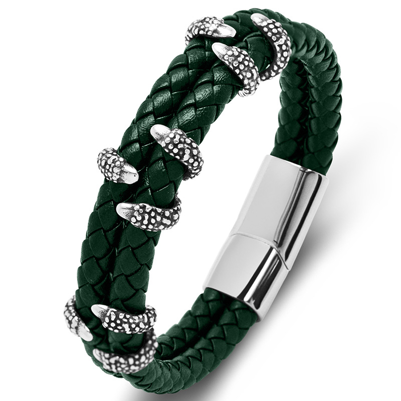 woven trend bracelet handmade stainless steel for men and women