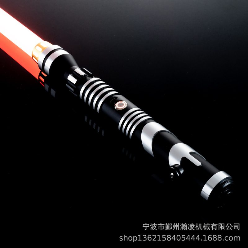 Lightsaber with Telescopic Light-Emitting Toy, Customized Cross-Border Metal Laser Sword with Pictures and Samples, Two-In-One Gift Prop