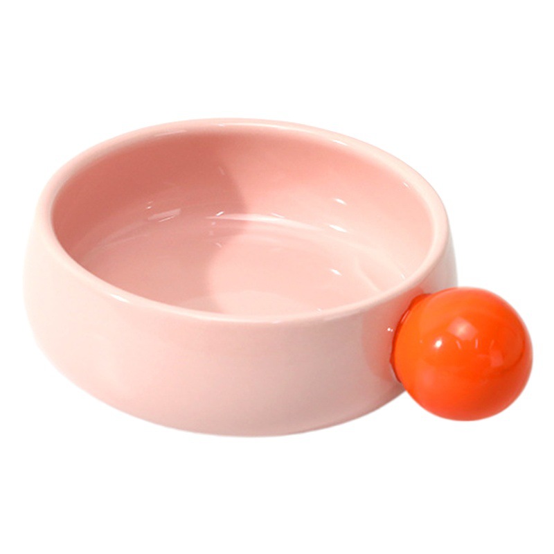 Cuenco de cerámica de frijoles de azúcar, gato, mascota, un solo tazón, barbilla anti-negra, gran calibre, canina para mascotas, tazón de cerámica para gatos, tazón doble