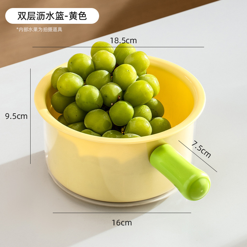 水スプーン、食器洗いシンク、二層排水バスケット、キッチンシンク分離食品残留物フィルターバスケット、果物洗浄水フィルターバスケット|undefined