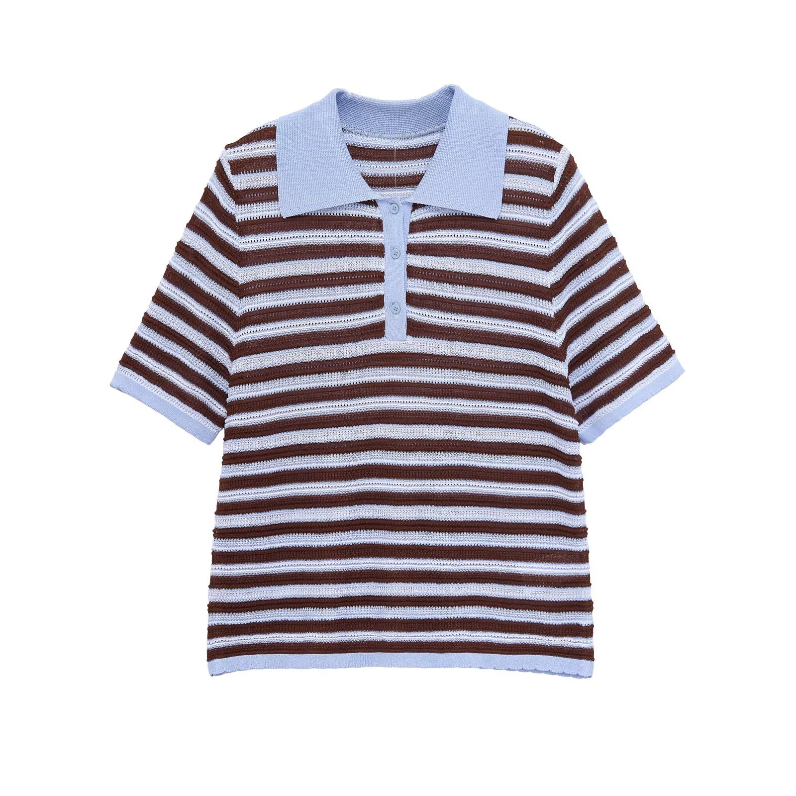 TAOP & ZA ropa de mujer verano 2026 nueva moda europea y americana ropa de mujer de moda casuales rayas sueltas 9874066