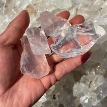 天然巴西白水晶原石 鱼缸盆栽装饰造景香薰扩香石 珠料球料供应