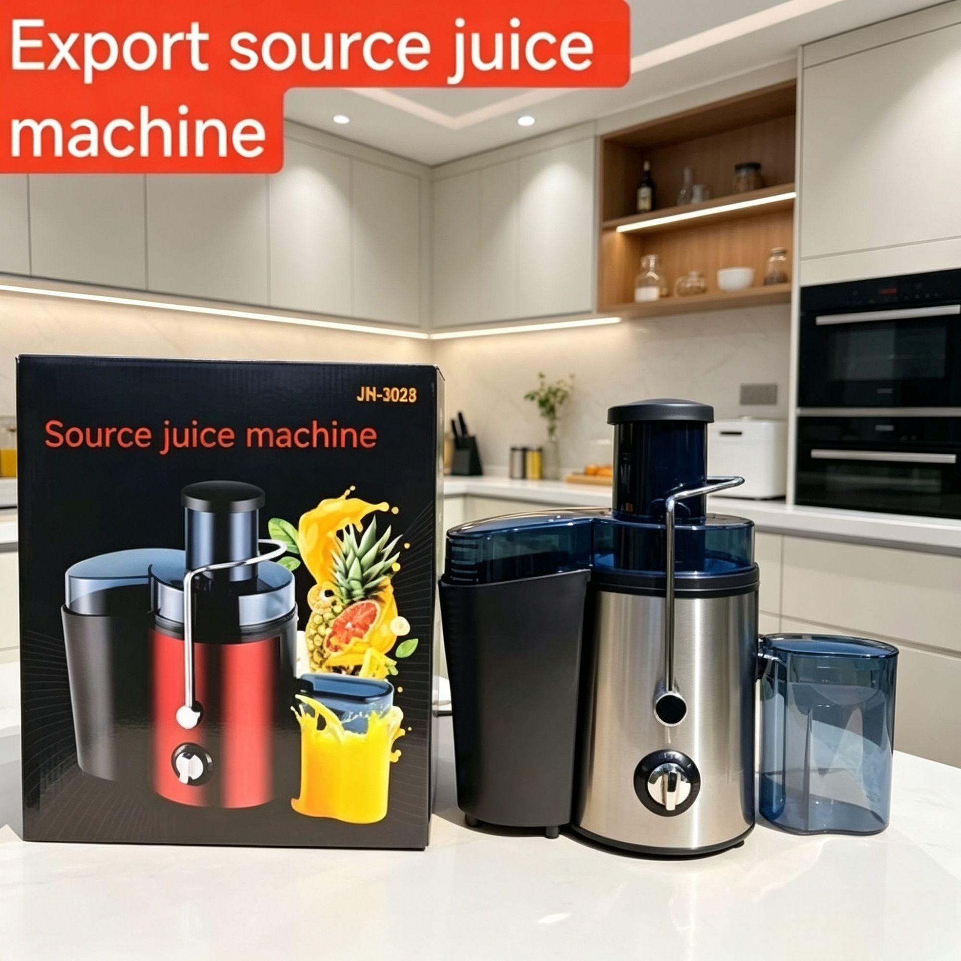 Exprensa de jugo de gran calibre de comercio exterior, separador de jugo doméstico, máquina de frutas frescas, máquina de jugo sin filtro automático image 1