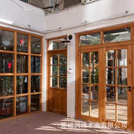 复古做旧木门实木原木门做旧门老榆木家用欧式会议室民宿仿古复古