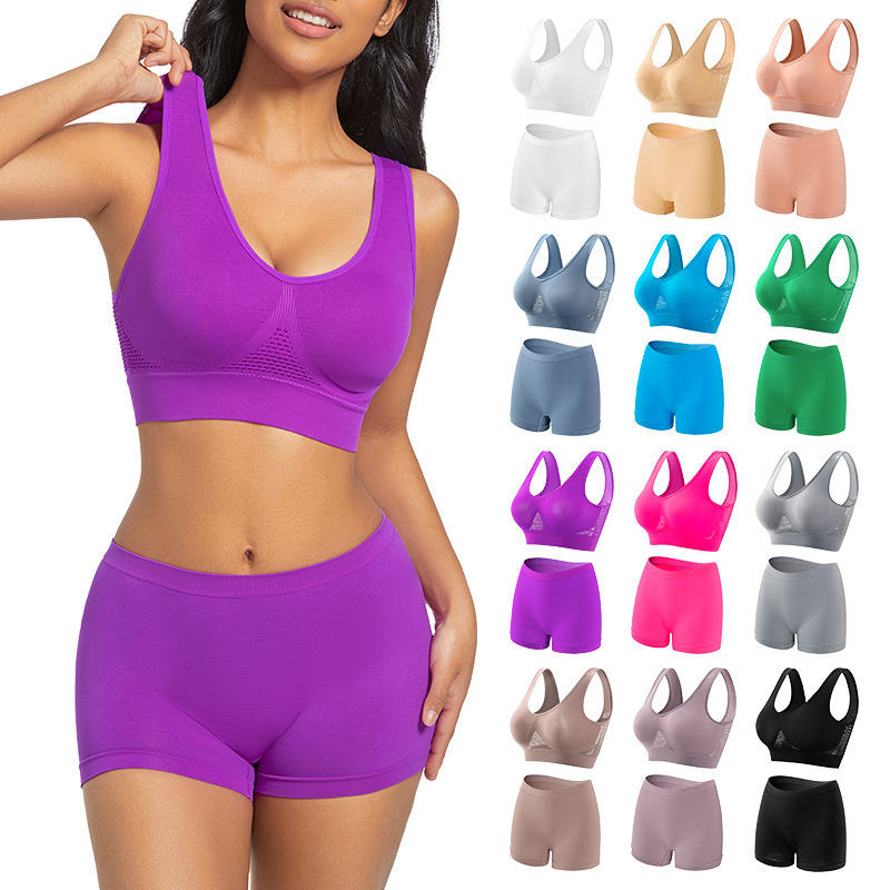 Underwear Women's No Steel Ring Small Chest Gathering Beautiful Back Yoga Sports Bra No Cushion Thin Breathable Girl's Vest suit Underwear Women's No Steel Ring Small Chest Gathering Beautiful Back Yoga Sports Bra No Cushion Thin Breathable Girl's Vest suit