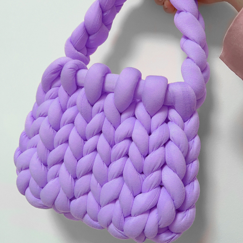 Accesorios de relleno de algodón islandés hilo diy bolsas de mano tejidas alfombras de alfombra de hilo de lana super gruesa ganchillo
