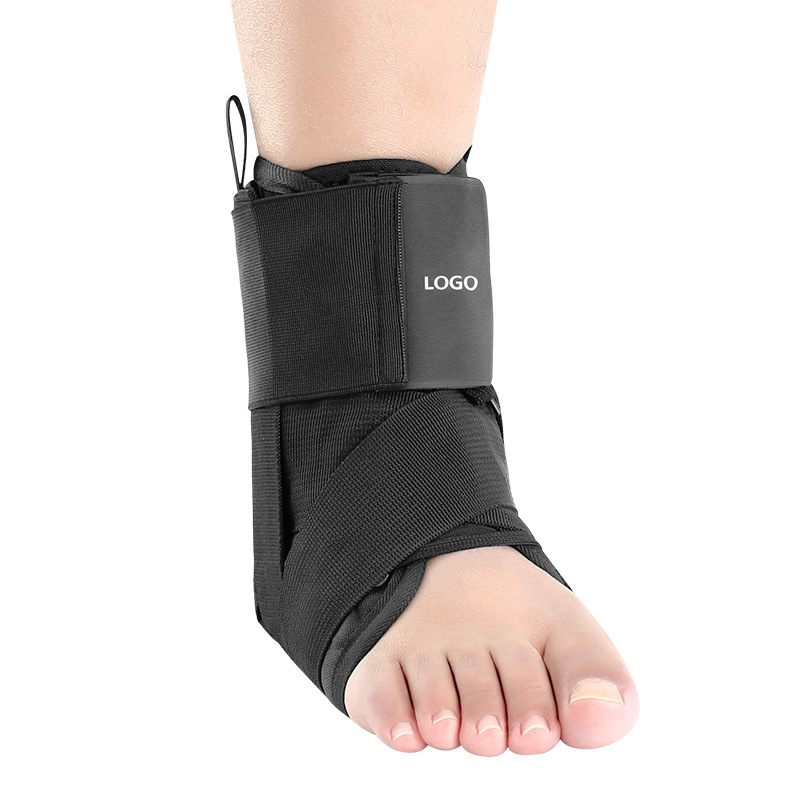 Elastic Bandage Ankle Support Brace with Self-Adhesive Straps, Non-Slip, Can Be Worn over Shoes