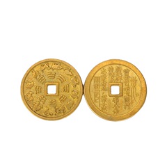 Factory Wholesale 12 Zodiac Eight Trigrams Copper Coins Brass Coins Zodiac Eight Trigrams Coins