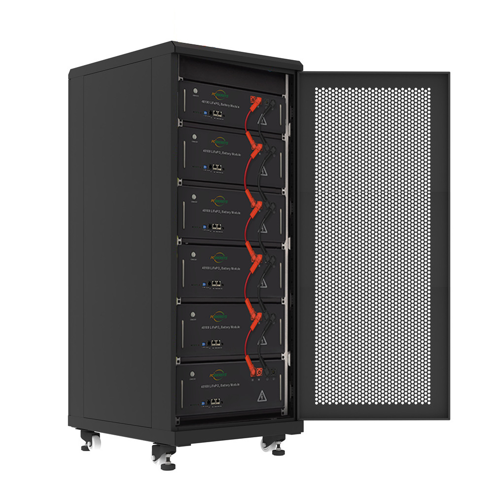 厂家批发384V100Ah磷酸铁锂高压电池机房UPS太阳风储能机柜