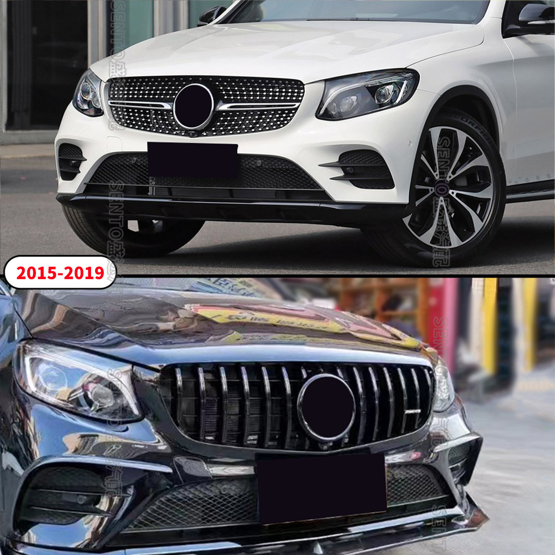 Applicable to 2015-2023 Mercedes-Benz GLC sedan Coupe C253 X253 modified medium mesh starry GT grille