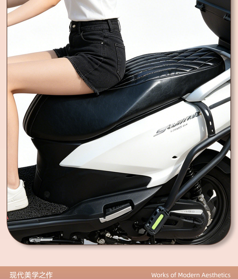 Suzuki Uy125 Scooter Seat Cover, Non-Slip, Shock-Absorbing, High-End Custom Logo, Exclusively for Cross-Border Sales