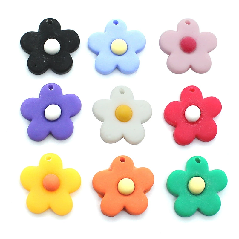Matte accessories flower-shaped, hair accessory, socks, DIY