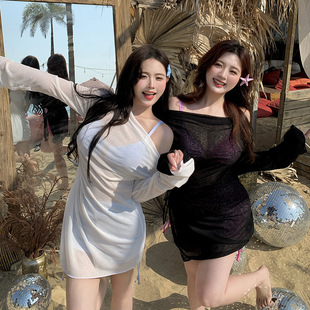 Swimwear Women's 2025 New Split Skirt chubby girl plus size Cover Flesh Slim South Korea Ins Hot Spring Swimsuit