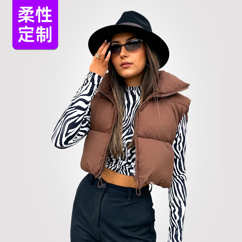 Cross-Border European and American Women's Vests, Personalized Street Style, Fashionable New Products, Autumn and Winter Trendy Brand, Elegant Women's Jackets, Foreign Trade Cross-Border European and American Women's Vests, Personalized Street Style, Fashionable New Products, Autumn and Winter Trendy Brand, Elegant Women's Jackets, Foreign Trade