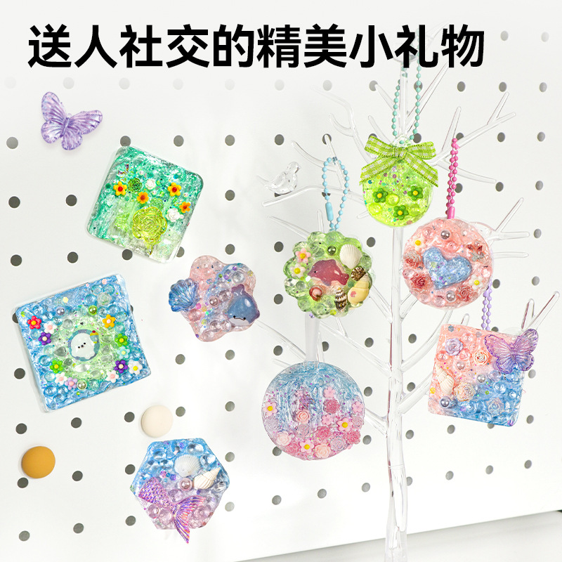 DiLam pintura de textura nacarada hecha a mano DIY material paquete creativo de arte infantil juguetes caseros colgantes regalos para chicas image 4