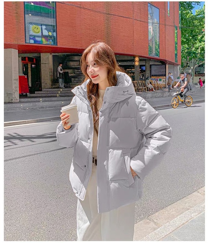 羽绒棉服女2025年冬季新款小个子宽松加厚韩版时尚连帽棉袄外套潮|undefined