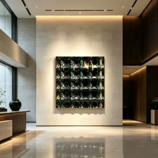 现代简约抽象装饰画客厅餐厅立体浮雕高级感艺术挂画
