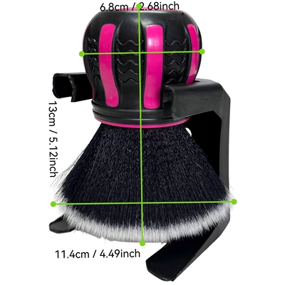 Gap Dust Removal Brush, Car cleaning tools - pink-145109cm270g