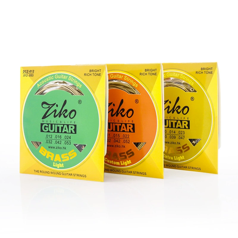 Струны для гитары ZIKO Leo DCZ фолковые акустические струны, фосфорная бронза, набор из 6 струн