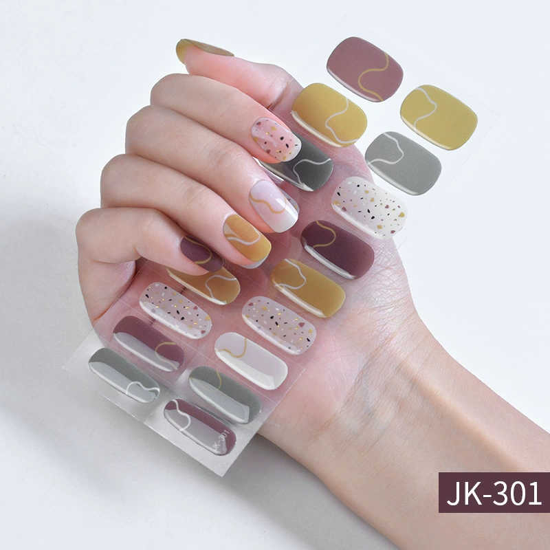 Набор для ногтей XT Gel с наклейками, искусственные ногти и лак для ногтей