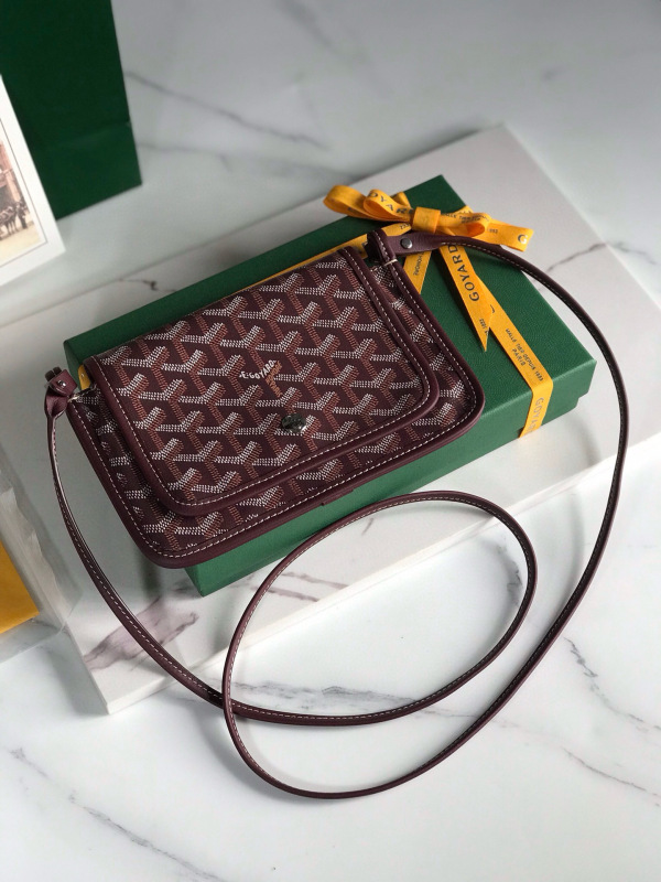 新品Goyard/戈雅信封包Plumet老花Y字满印woc邮差包单肩斜挎女包|undefined