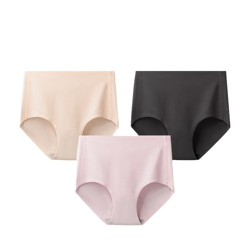 ビッグオレンジ秘密パンティーシームレス純綿女性工場卸売通気性ハイウエスト純綿生理学的下着ブリーフ女性