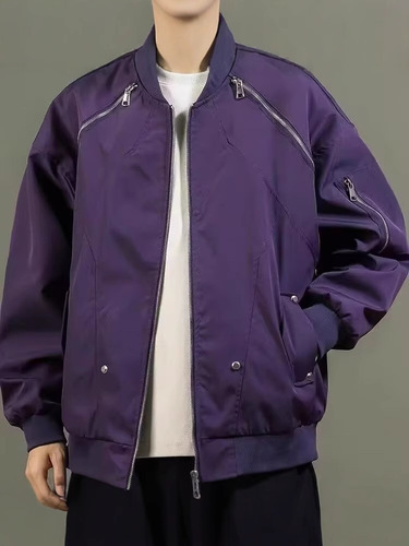 Men's Winter Jacket, Trendy Brand Baseball Suit, Casual Matchable Loose High Street Workwear Jacket, Men's Top