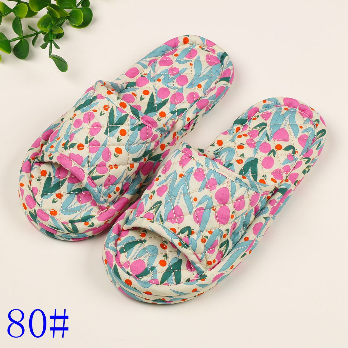 삼겹 꽃무늬 원단 여성용 80수