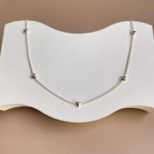 韩版极简满天星爱心项链女百搭简约高级感个性锁骨链桃心饰品