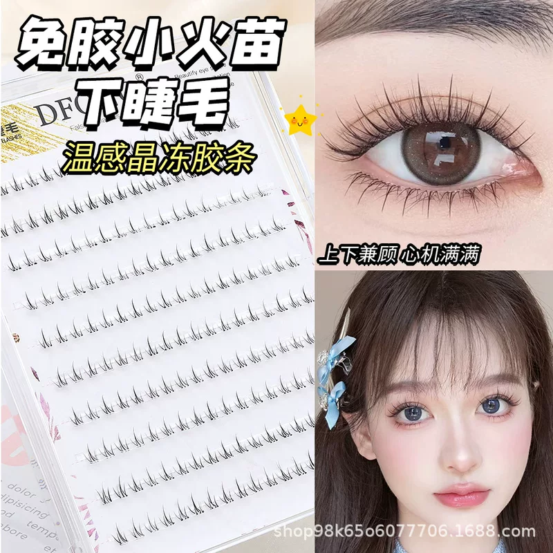 Capacious transparent false eyelashes for eyelashes