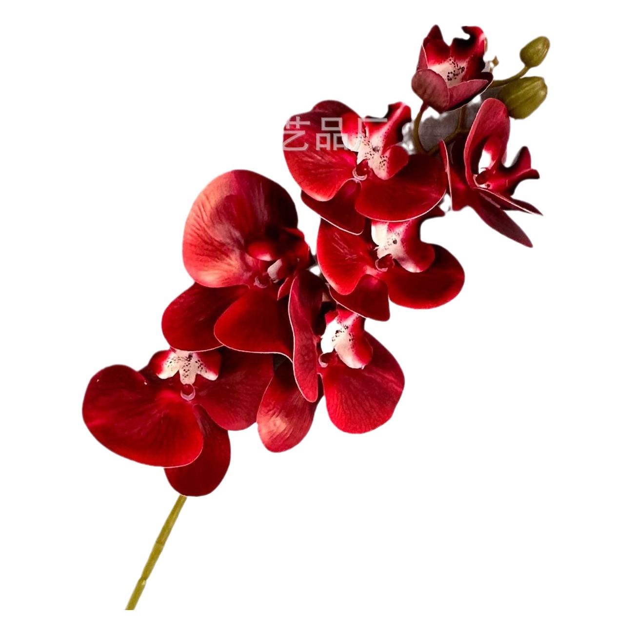 3D 7-cabeza Phalaenopsis mano-sensación de película Phalaenopsis venta al por mayor boda hogar decoración floral tiro flor material