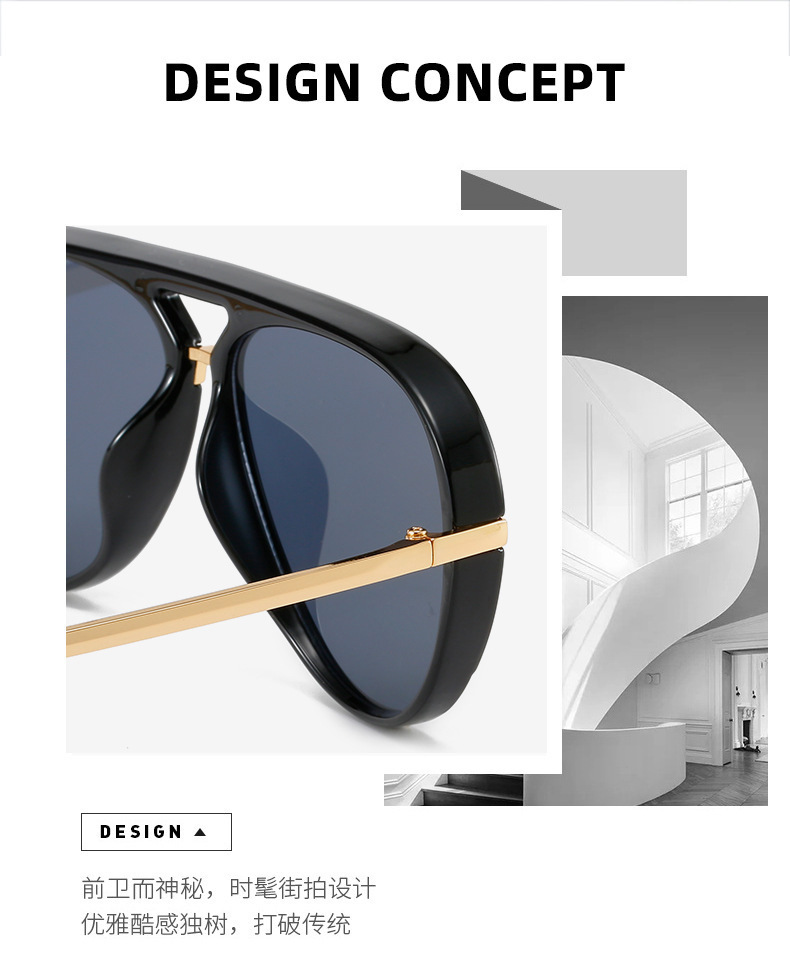 50g Weight Full Frame Glasses Structure Sunglasses Classification PC, UV400 Protection Lens Material toad glasses Glasses Style Travel, Daily Occasion Solid Color Pattern All Seasons Season Unisex Gender Casual Style Grey, Black Color Casual Solid Color PC UV400 Protection Toad Glasses Full Frame Women's Sunglasses 2