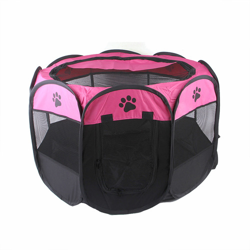 Carefully selected eight-sided cage pet delivery room, removable and washable folding octagonal fence, Oxford cloth waterproof and scratch-resistant dog tent