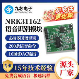 九芯电子离线多国语识别模块自学习识别芯片人声智能控制NRK3116