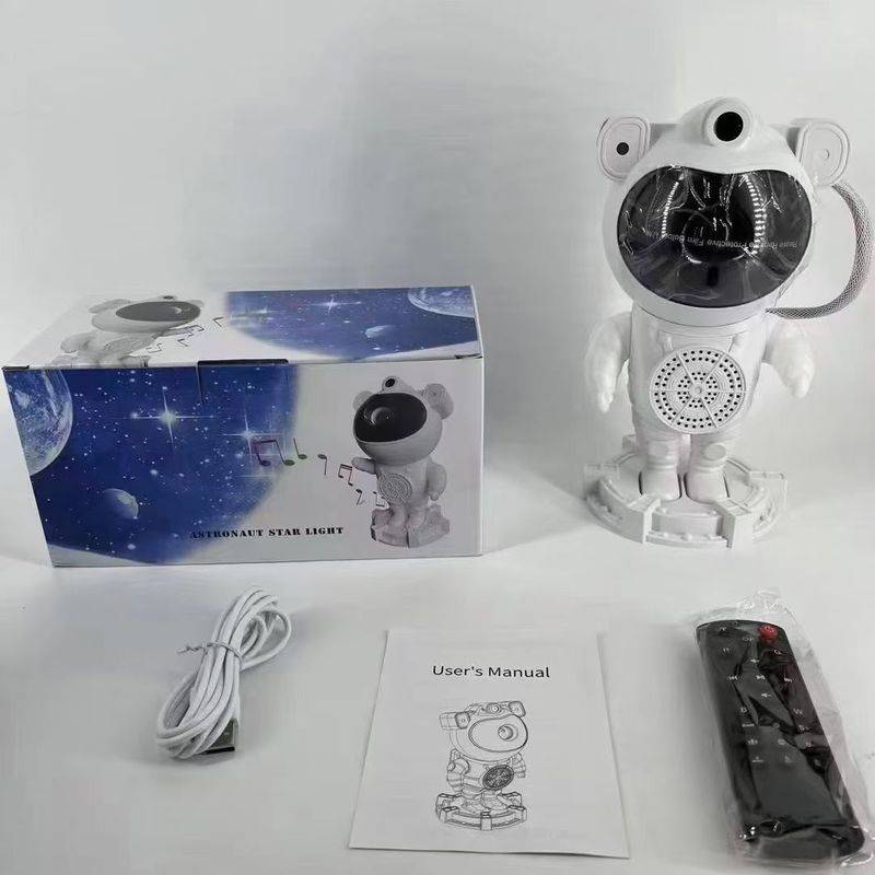 Amazon クロスボーダー Bluetooth 宇宙飛行士星雲ランプ夢のような星空ランプ寝室の睡眠雰囲気宇宙飛行士ナイトライト|undefined
