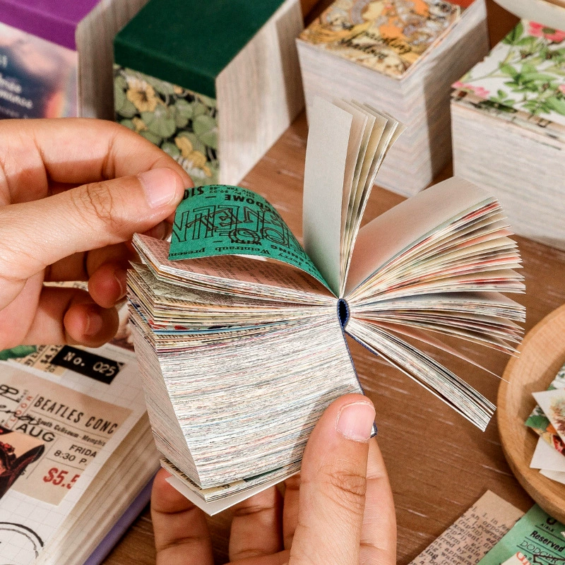 Серия ретро-альбомов сахарной поэзии DIY декоративный Дудоу растение живопись газета пост 400 ручной счёт материал бумага 4 модели