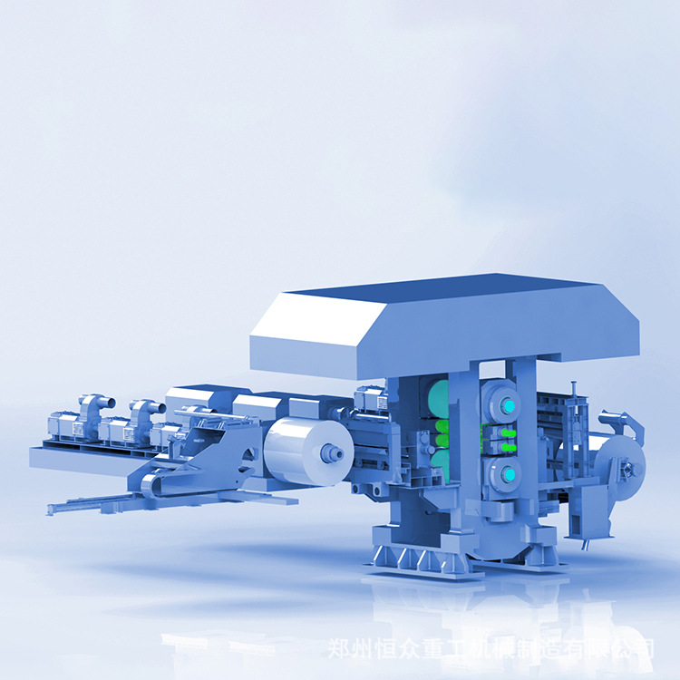 恒众 带肋钢筋冷轧机 直螺纹钢轧机 无酸洗光亮小扁铁冷轧生产线