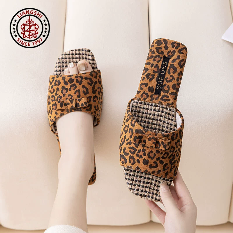 2025 весна и лето новые кожаные тапочки из кожи Ляна