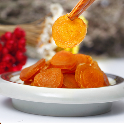 Changbai Mountain Fresh Ginseng Honey Slices 65g Iron Box Packaging Source Origin Ginseng Snack Manufacturer Wholesale Fresh Ginseng Honey Slices