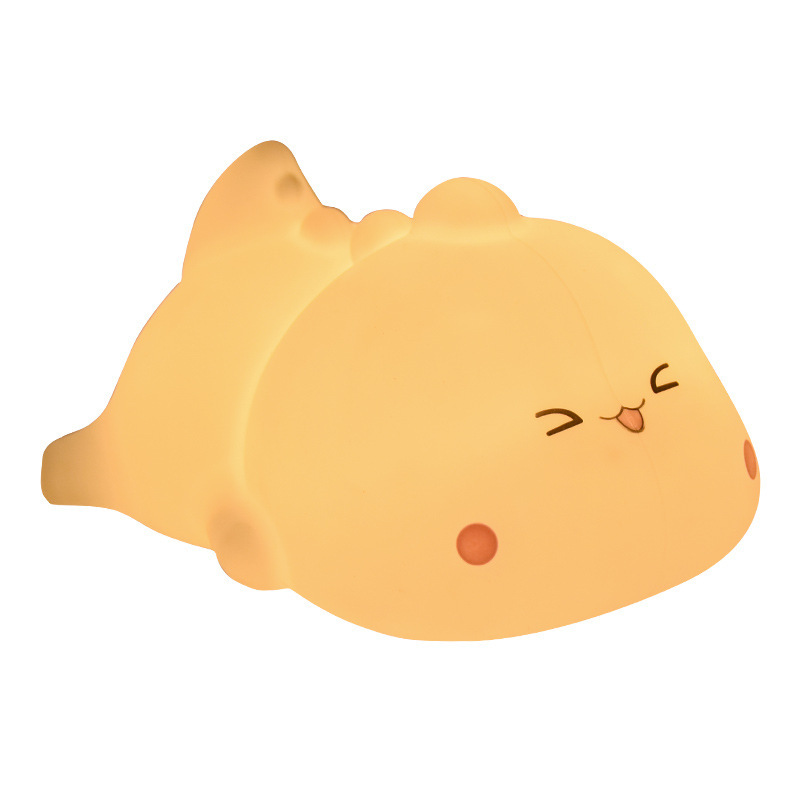 Amazon nuevos productos creativos de silicona lámpara de cabecera lámpara de noche lámpara de atmósfera mini LED lámpara de regalo recargable