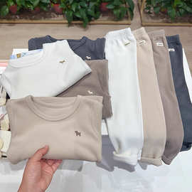 亲肤小暖炉~男女童秋冬睡衣套装柔软舒适德绒保暖秋衣秋裤两件套