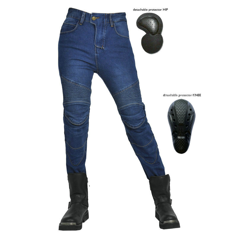 VOLERO motocicleta jeans casual retro stretch motocicleta pantalones de Caballero de las Mujeres de Carreras anti-caída pantalones de ciclismo