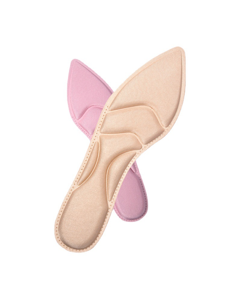 Zapatos de tacón alto plantilla de las mujeres al por mayor de fondo suave cómodo sudor absorbente desodorante transpirable ultra-Delgado almohadilla completa cuero genuino señaló zapatos de cuero de verano