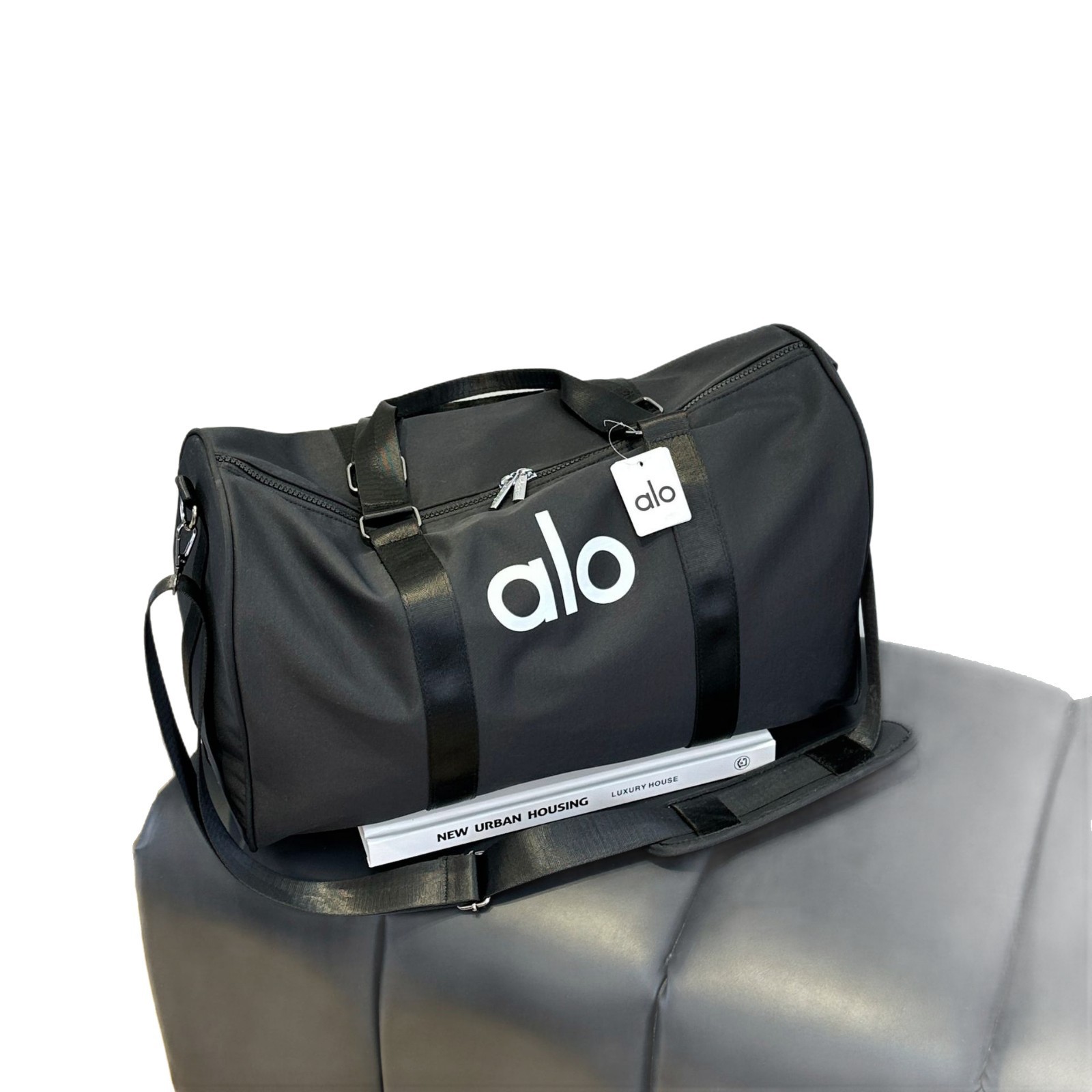Alo yoga bolsas de entrenamiento para hombres bolsas de entrenamiento portátiles bolsas deportivas almacenamiento de zapatos independientes de gran capacidad viajes de negocios