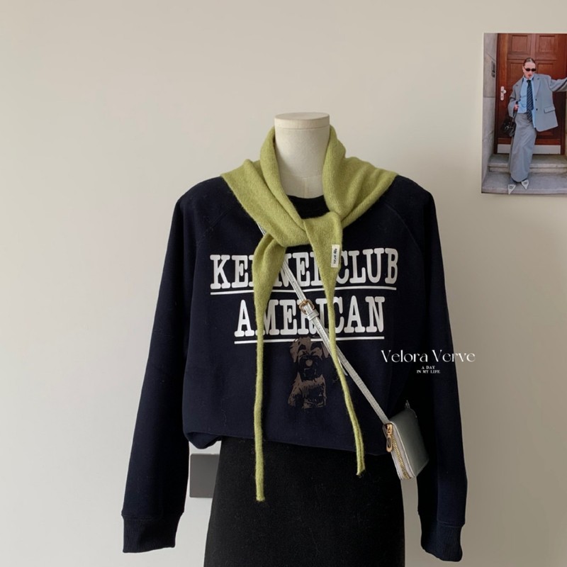 韩系ins 简约纯色针织围巾女春秋新款外搭三角巾披肩配饰护颈围脖|undefined