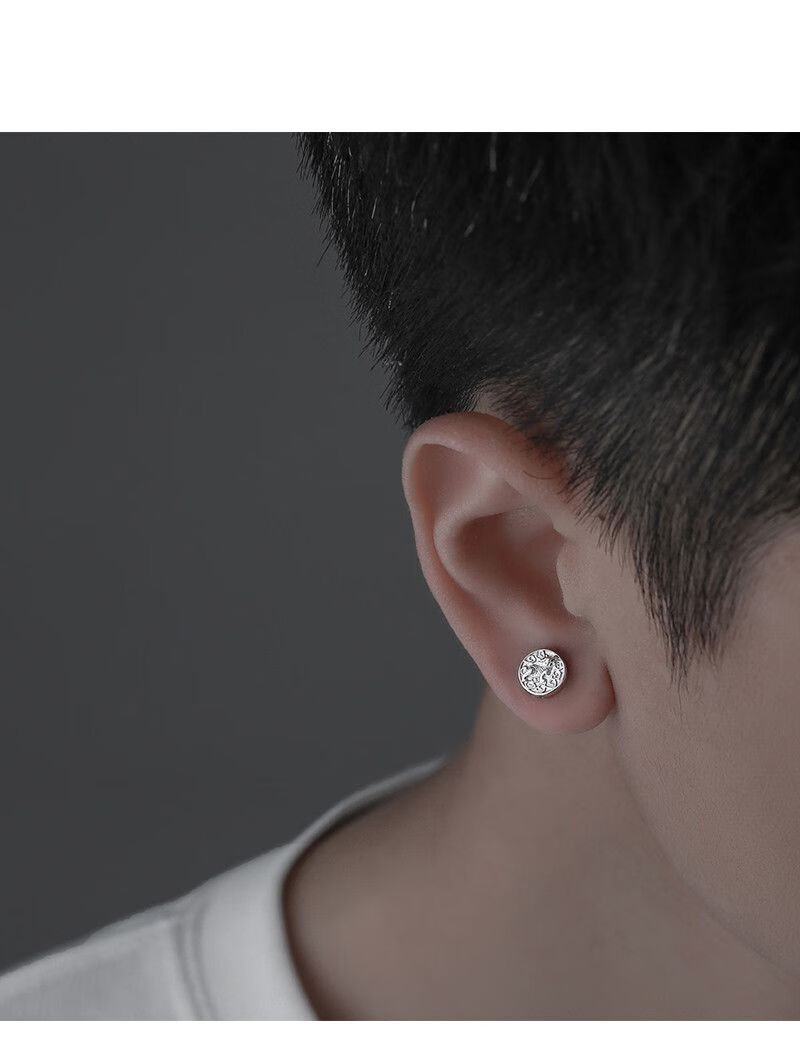 智贝详情图_5无需耳洞磁吸耳夹男潮民族风貔貅耳钉嘻哈高级感酷