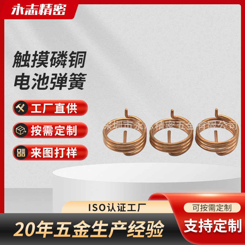 各种触摸磷铜电池弹簧 异形导电天线磷铜弹簧现货批发