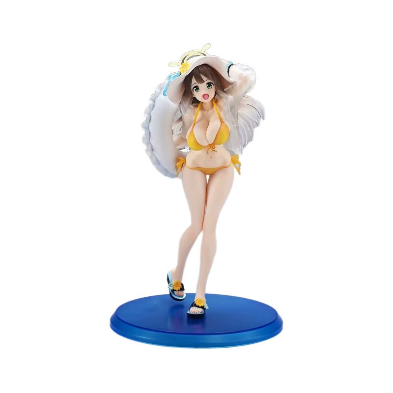 碧蓝档案 二次元 十六夜野宫 美少女 泳圈 可动手办公仔摆件模型|undefined